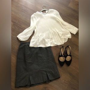 Worthington pleated bottom lined skirt size 6p